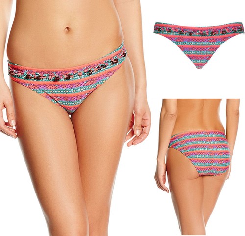 Lingadore Mid Rise Tiki Slip Bikini Bottom Foderato 2515B