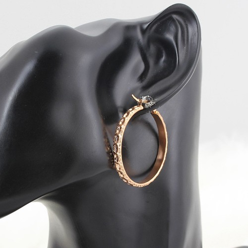 316 L acier inoxydable 18K plaqué or femme oreille Creoles Fashion Jewelry