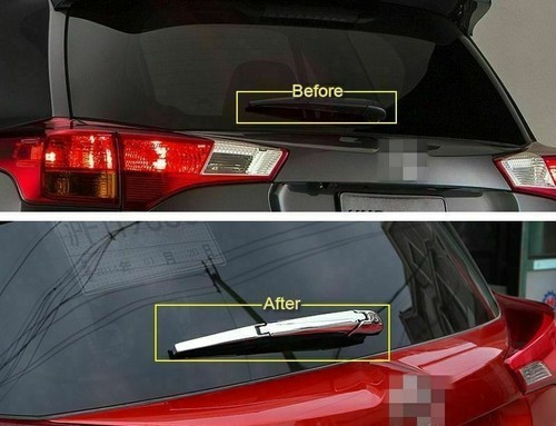 Chrome Rear Window Wiper Arm Blade Cover Trim Molding Fit For Toyota RAV4 13-17