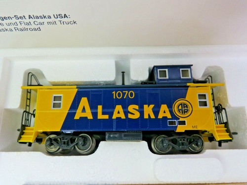 USA 2 Güterwagen der Alaska RR Märklin H0,4857,SoMo MHI 1993,OVP,CE Bocxar