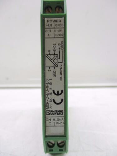 Phoenix Contact MCR-C-I//U-0-DC 2814498 Isolating Amplifier