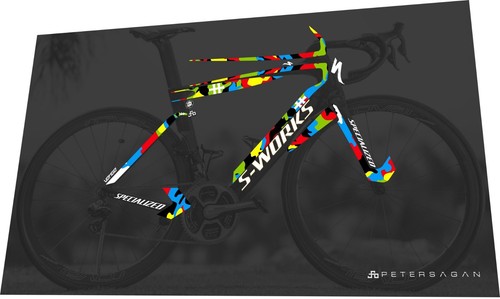 SPECIALIZED S-Works Venge ViAS 2016 Peter Sagan Frame Sticker Decal Set