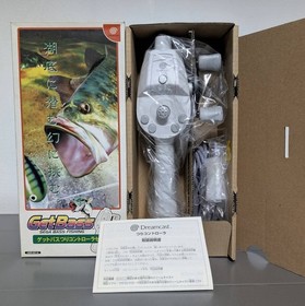 Dreamcast DC Get Bass Fishing Controller & Strategy Guide From Japan SEGA JAPAN