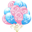 Baby Shower Gender Reveal Balloons Birthday Party Decor Black Pink Blue Boy Girl