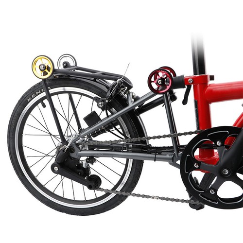 1 Pair Easy Wheel With Bolts For Brompton Folding Bike Accessories