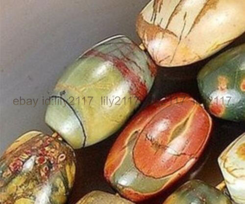 Beautiful 8x12mm Multi-Color Picasso Jasper Gems Rice Loose Beads 15/"