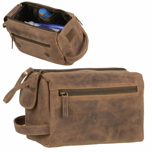 Greenburry Culture Sac Culture Sac Cuir Lavage Sac Marron Vintage