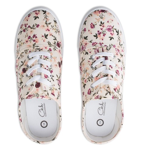 Damen Sneaker CLOCKHOUSE in bunt Gr 38 Blumen-Print