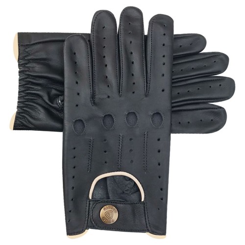 Hommes conduite gants classique vache napa cuir slim design noir marron 514