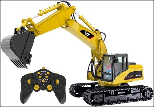 Heavy Duty Excavator Metal Digging RC Remote Control 15CH Realistic Vehicle Toys