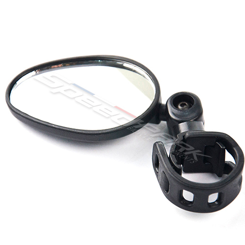 SpeedPark MT-305D Mini Oval-shaped Strapped-on Mirror for Bike Bicycle Handlebar