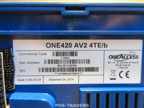 OneAccess ONE420 AV2 4TE//B Multi-Server Router 4-Ports EXCL PSU CABLES