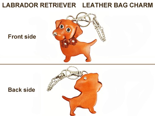 Labrador Retriever Handmade 3D Leather Dog Bag Charm VANCA Made in Japan #26010