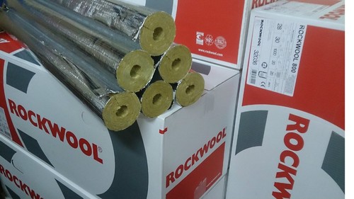 Rockwool RS800 22x30 Steinwolle Rohrisolierung Rohrschale Isolierung Karton 20m