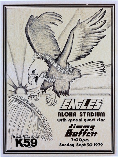 The Eagles Aloha 16/" x 12/" Photo Repro Concert Poster