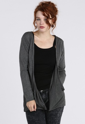 Da Donna Ragazze Manica Lunga Boyfriend Cardigan Top Apri Tasca Cardigan Taglia 8-26