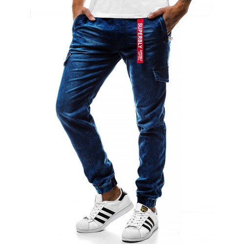 OZONEE rf//hy268 Uomo Jeans Pantaloni Jeans A Sigaretta Straight SLIM FIT CLUBWEAR JEANS