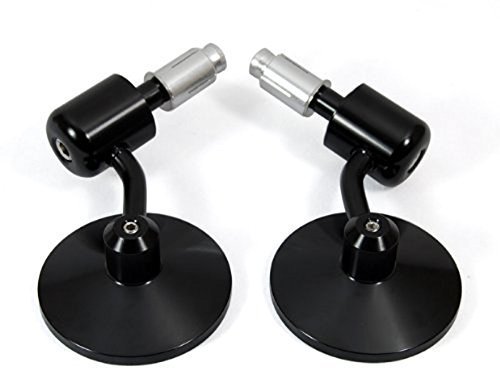 Black Motorcycle Handlebar 7//8/" Bar End Side Mirrors Motorbike For Triumph Honda