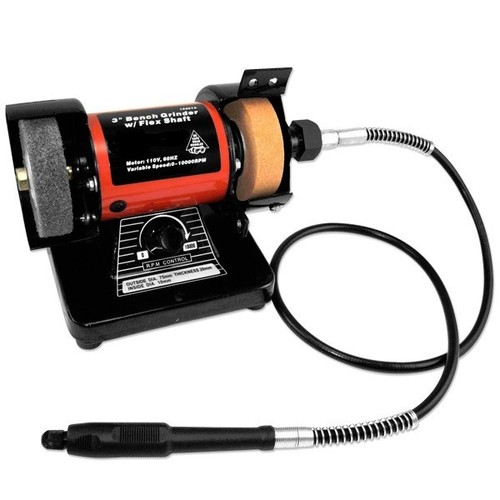 3/" Bench Grinder w//Flex Shaft Variable speed Deburring Grinding and Polishing