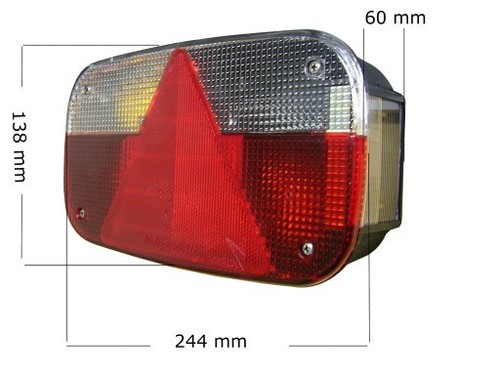 Aspöck Multipoint 3 III Rückleuchte Heckleuchte Lampe Anhänger Links+Rechts SET