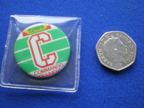 Clarks Commando Trainers pin badge 1970s
