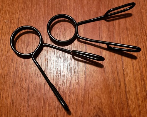 New CAP Olympic Size Spring Collar 2/" clips for barbell black