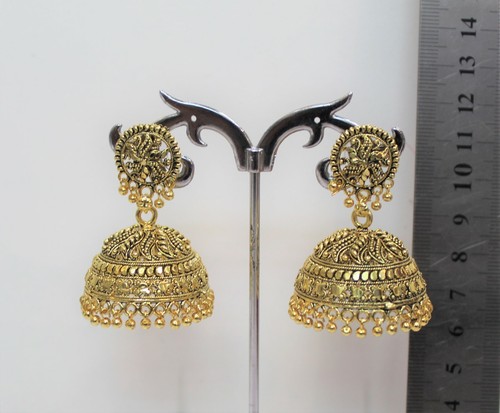 Indian gold Plated Oxidized Latest Design Jumka Jumki Earring Women Fashion new