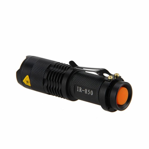 Zoomable 850 Presque comme neuf IR vision de nuit infrarouge DEL Lampe de Poche Torche Light Ghost Hunting