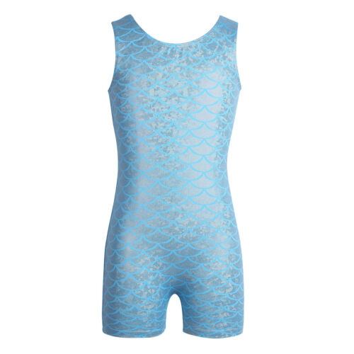 Kid Girls Ballet Leotards Sparkle One-piece Gymnastics Leotard Dancewear Tank