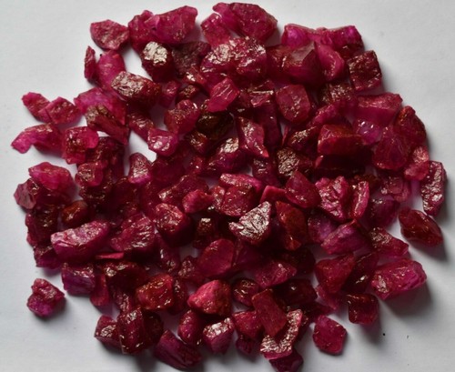 250.00 Ct Natural Red Ruby Specimen Crystal Healing Rough Loose Gemstone Lot