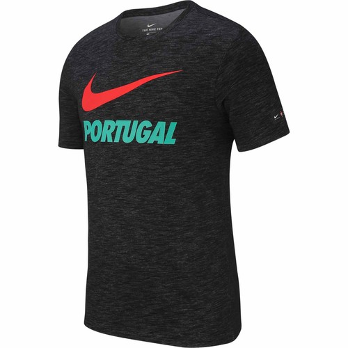 888877 010* Nike Men/'s 2018 Portugal Pre Match T-Shirt Black