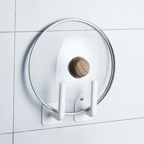 Kitchen Self Adhesive Hand Towel Holder Under Cabinet Roll Paper Storage Rack