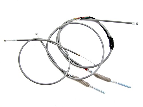 1x GASZUG,NEU Paßt für HONDA MONKEY Z 50A SET:3x GRAUE ZÜGE v+h 2x BREMSZUG