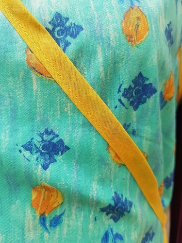 Nouveau vert vintage années 1940 Style Wrap Over Tablier de temps de guerre Tea Room THEATRE 22-26