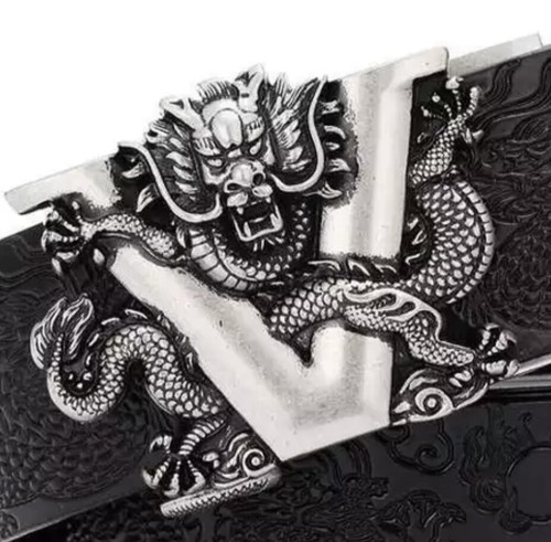 Mens Designer dragon boucles de ceinture pour 35 mm en cuir ceintures automatique boucle seulement