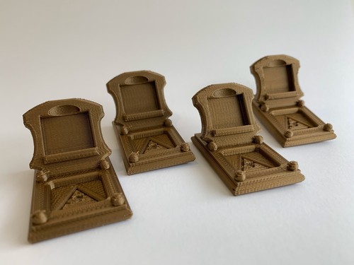 Elder Sign Character Stands with Die Holder Arkham Cthulhu Set of 4