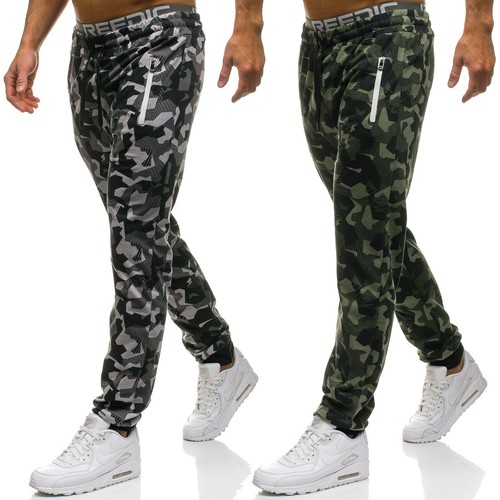 BOLF Uomo Pantaloni Sportivi Jogging Joggers Sport Fitness Grafico 6F6 Camo