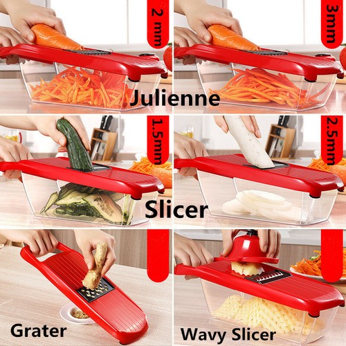 Mandoline Slicer Grater Vegetable Cutter Onion Slicer Kitchen Chopper Peeler Set