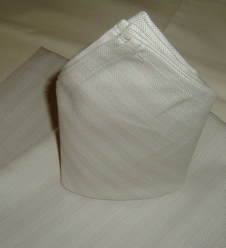 Mundserviette sustancia servilleta napkin 50x50 cm rayas Taupe nuevo 10 St