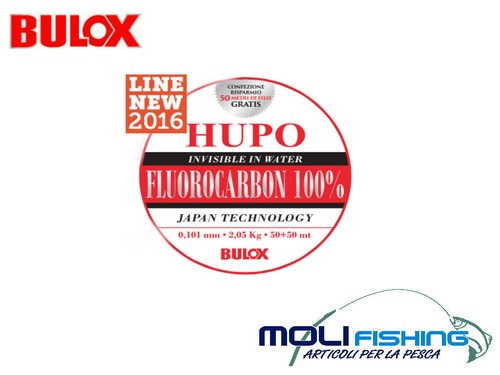 NYLON BULOX HUPO FLUOROCARBON 100/% DIAMETRI A SCELTA BOBINA RISPARMIO 50+50m NEW