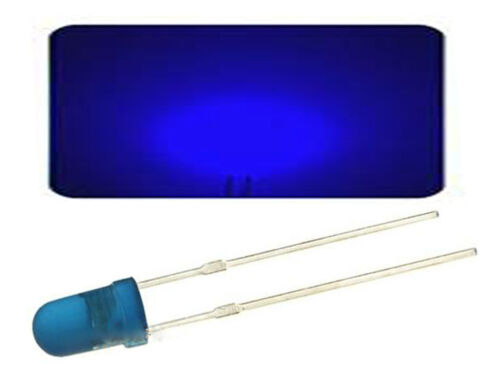 10 x 5mm Diffused LED White Blue Yellow Green Red