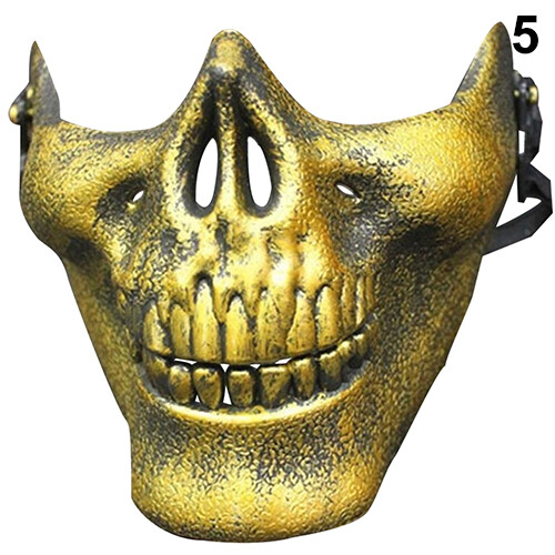Skull Half Face CS Skeleton Warrior 3 Generations Masquerade Halloween Mask