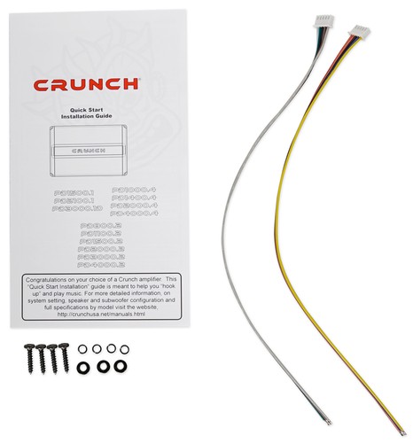 Crunch PD1000.4 1000 Watt 4-Channel Pro Power Car Audio Amplifier Class AB Amp