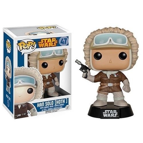 New Star Wars Series 47 Han Solo Hoth Pop Vinyl Bobble Head Figure Funko