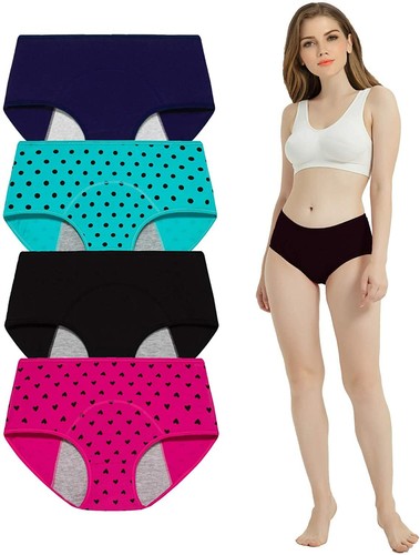Details about / Boboking Womens Cotton Period Underwear Womens Leak Proof Hipster Menstrual Pant