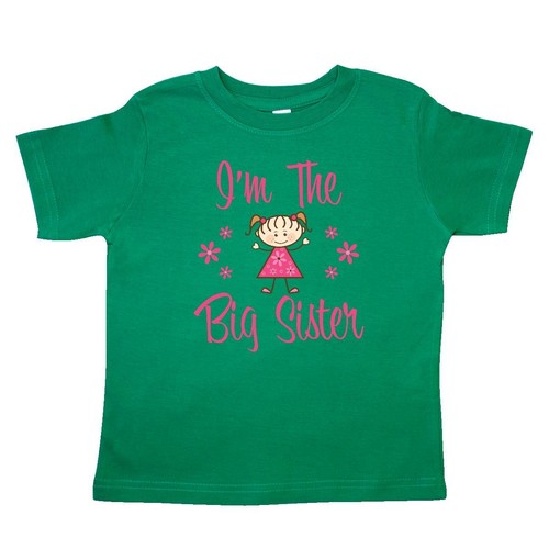 Inktastic The Big Sister Toddler T-Shirt Sis Older Sibling Flower Cute Adorable