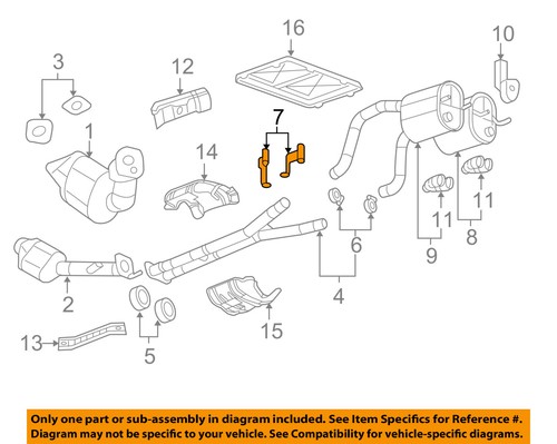 GM OEM Exhaust-Intermed Pipe Hanger 15784473