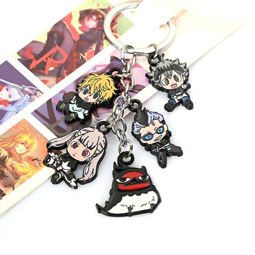 BONUS INSIDE Black Clover Asta Yuno Chibi Keychain Pendant Key Ring 5X