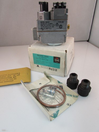 White-Rodgers Furnace Gas Valve 36C03-200 36C03 Type 200 NAT//LP