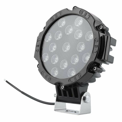 2pcs 7inch 51W Led Work Lights Offroad Bumper Fog Pods Round Tractor ATV 4WD SUV